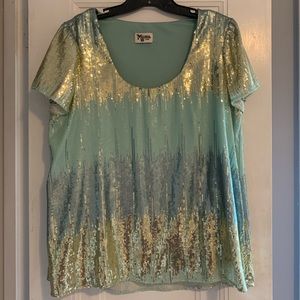 Show Me Your Mumu swing sequin tee